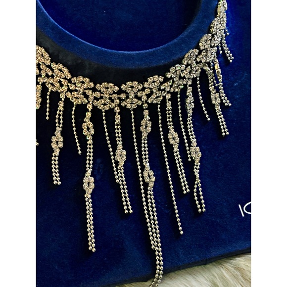 Icing Jewelry Y2k Bling Heiress Rhinestone Drip Bib Necklace Poshmark